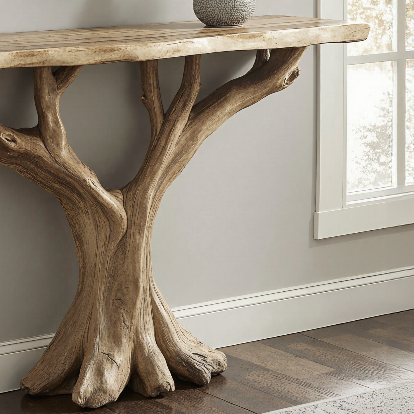 Jugaro Handcrafted Rustic Console Table – Perfect for Entryway Décor