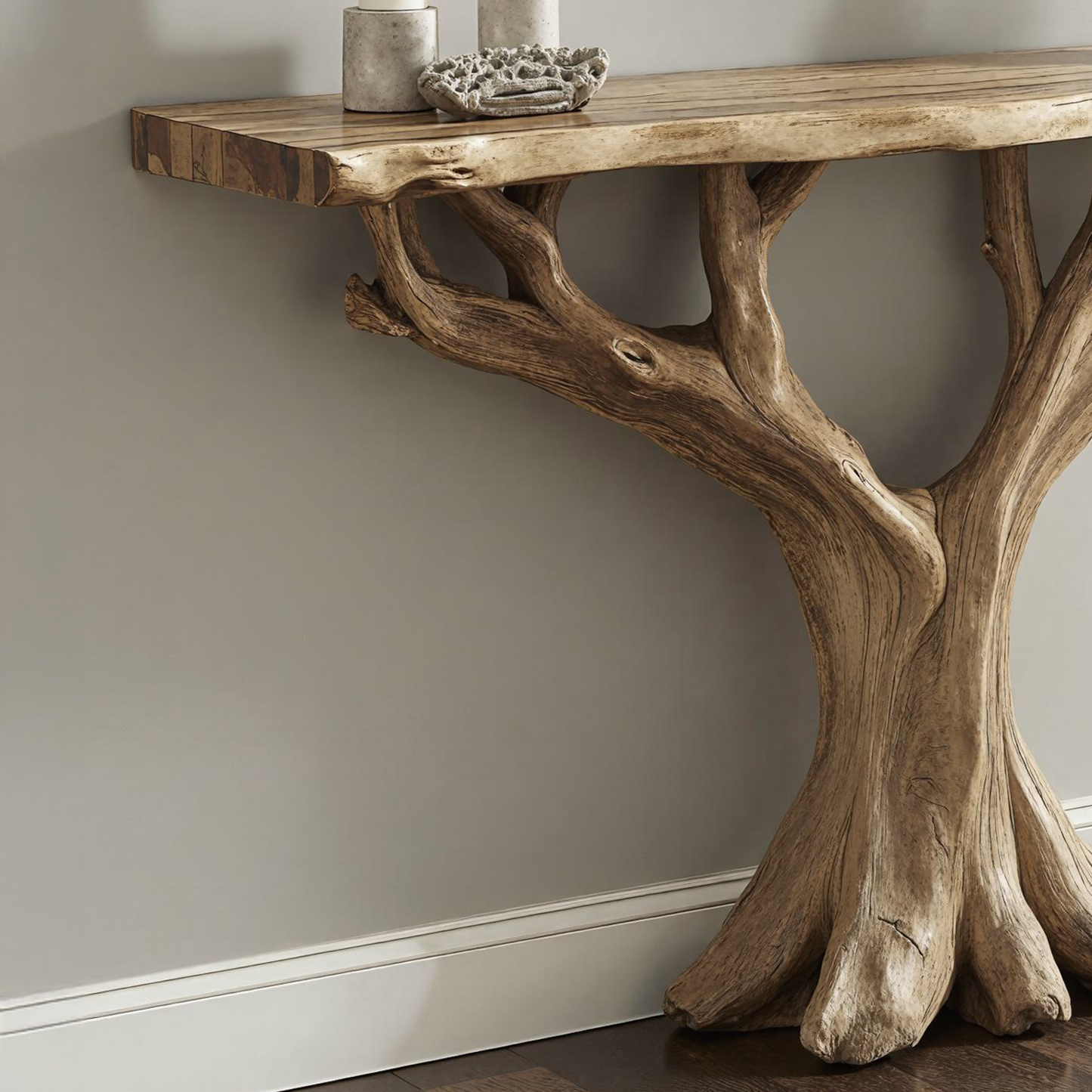 Jugaro Handcrafted Rustic Console Table – Perfect for Entryway Décor